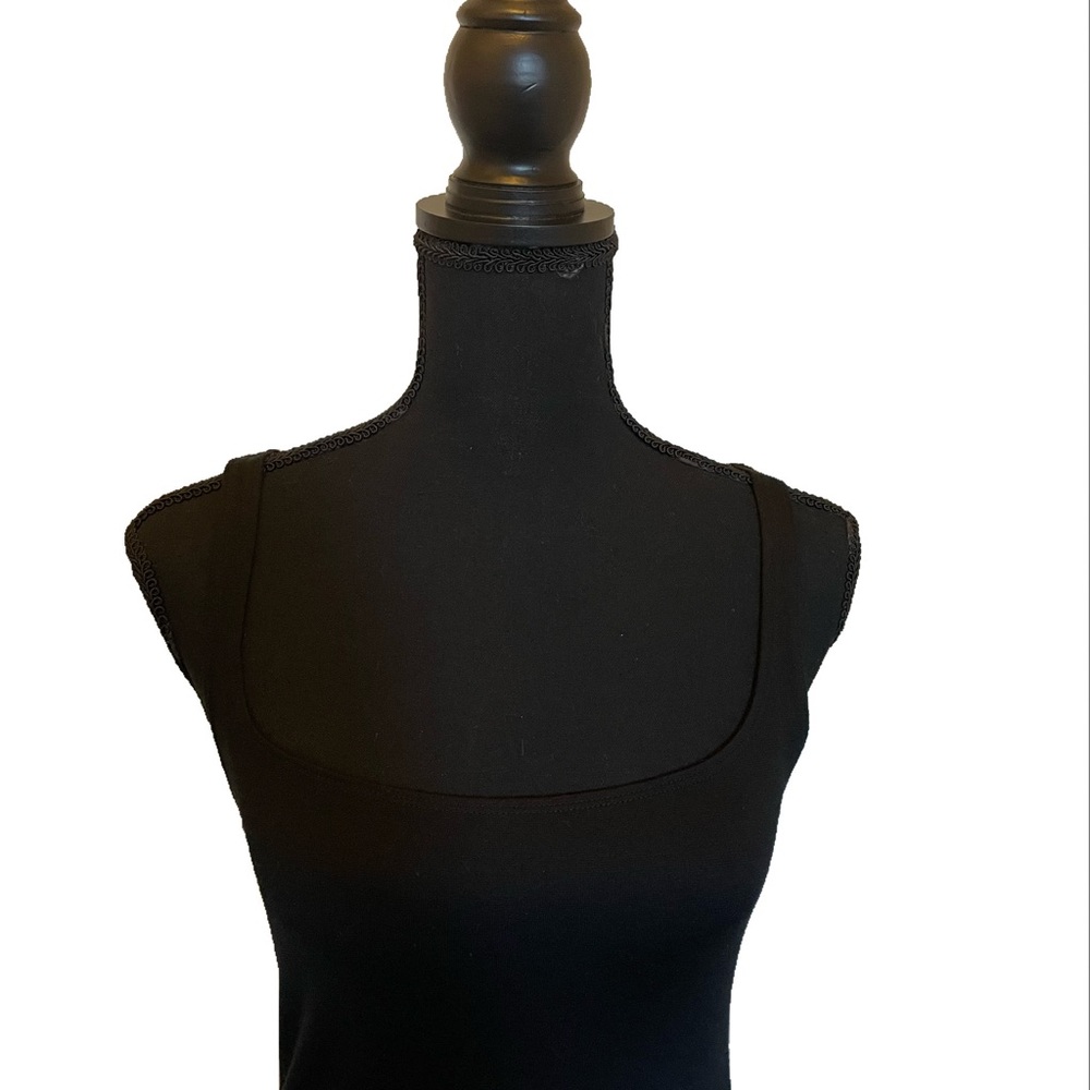 Zara black stretchy cotton dress size S